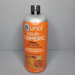 Qunol Liquid Turmeric Extra Strength 1000 mg Orange Flavor 30.4oz – Exp 05/27