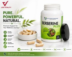 Berberine Plus 1200mg Per Serving -120 Veggie Capsules Royal Jelly Supports