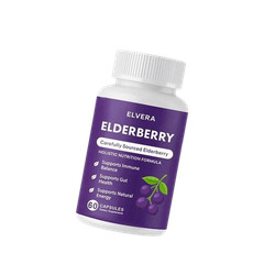 Advanced Elvera Elderberry Gut Support Complex – Organic Black Elderberry Soft C