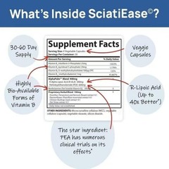 Sciatic Supplement Support Nerve Capsules Pain Relief & Nerve Wellness, 120 for