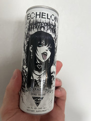 ECHELON Goth Girl Spit Zero Sugar Energy Drink, Sugar Free, 12 fl oz (355 mL)