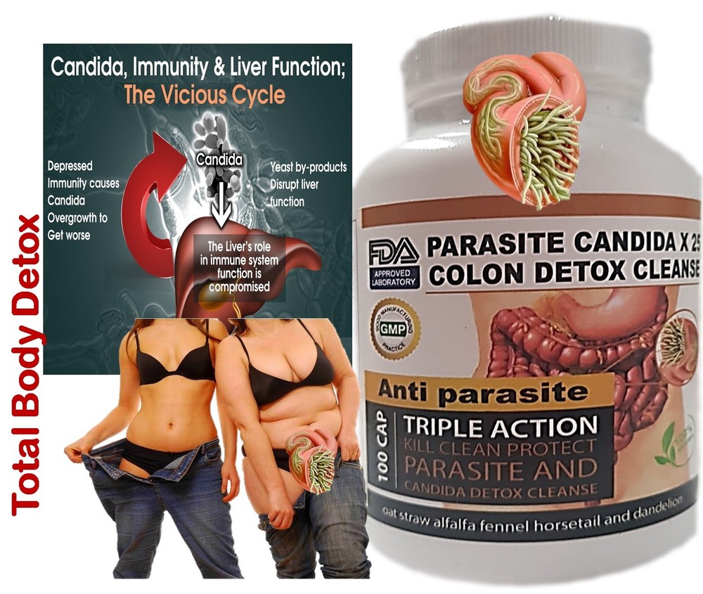 #1 Potent Candida Cleanse Yeast Support and Detox with Herbs Enzymes
