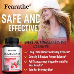 D-Mannose – Cranberry – Urinary Tract Support, Bladder Health, Cleanse & Detox