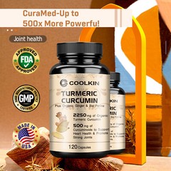 Turmeric Curcumin – with Ginger, Black Pepper – Joint Pain Max Strength, Non-GMO