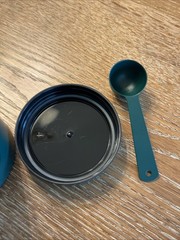 Ag1 Green Metal Canister With Screw On Lid And Scoop Atheltic Greens