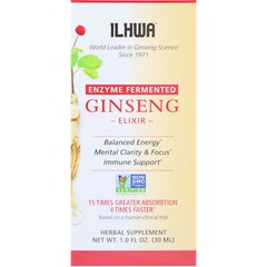 Ilhwa Ginseng- Elixir- Enzyme Fermented- 1.0 fl oz (30 ml)