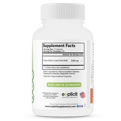All Natural Onion Extract 1000mg – Dried Onion Bulb (Allium Cepa) – 120 Caps