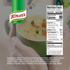 Knorr Corn Soup Mix 1.52oz (3×2 Packs for 6 Pouches Total)| Delicious, Warm, and