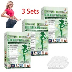 3 BOX Advanced Nano Microneedle Patch Moringa Berberine x NAD+10-in-1