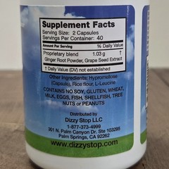 Dr. Barton’s Dizzy Stop: Natural Vertigo, Dizziness, Motion Sickness Relief