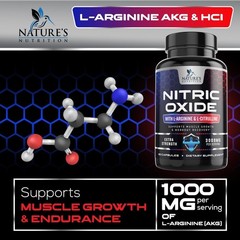 Nitric Oxide Booster Extra Strength – L-Arginine & Citrulline – 60 Capsules