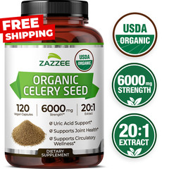 Zazzee Organic Celery Seed Extract Capsules
