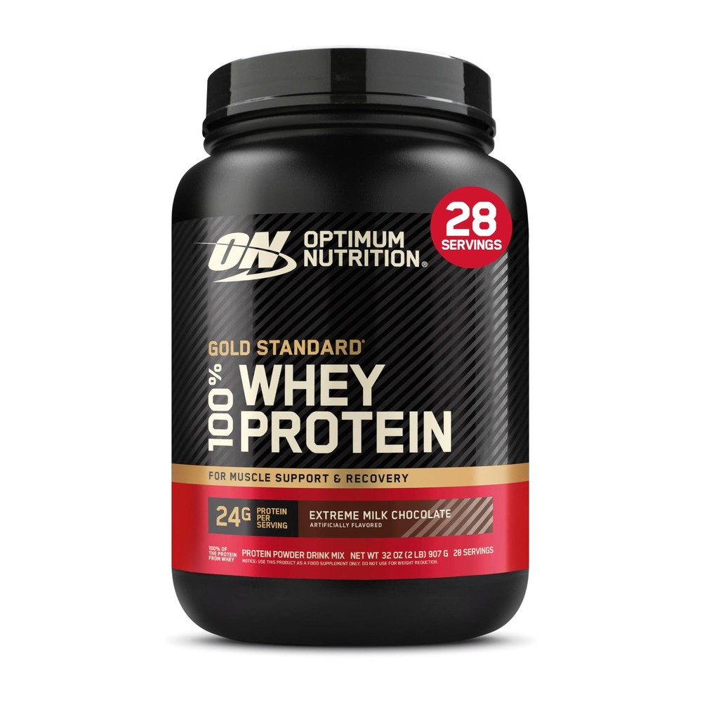 Whey Protein Powder 100% Gold Standard Extreme Milk Chocolate 2lb Optimum Pound