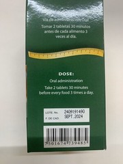 Dieter’s Plus 75 Tabletas Pomelo Piña Nopal Alga Espirulina Sen Linaza Fibra