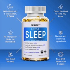 Gentle Sleep Capsules,Improve Sleep Quality And Enhance Immune Health,Relax Mind