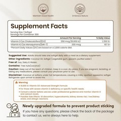 VEV Vitamin D3 K2 MK7 Softgels,10000IU D3 +200mcg K2 with Coconut Oil,300 Count