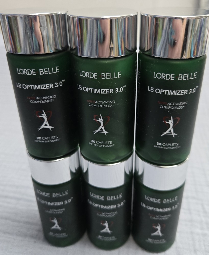 6 Pack- Lorde Belle LB Optimizer 3.0 – 30 Caplets New Sealed 2-19-2027