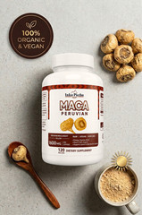 Maca Root Capsules 120 Count 1600mg Per Serving Energy & Stamina Support