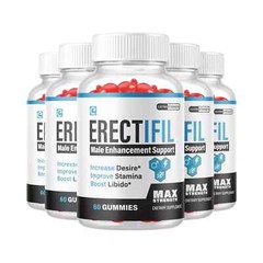 5-Pack Erectifil Gummies – All Natural Support For Men -300 Gummies