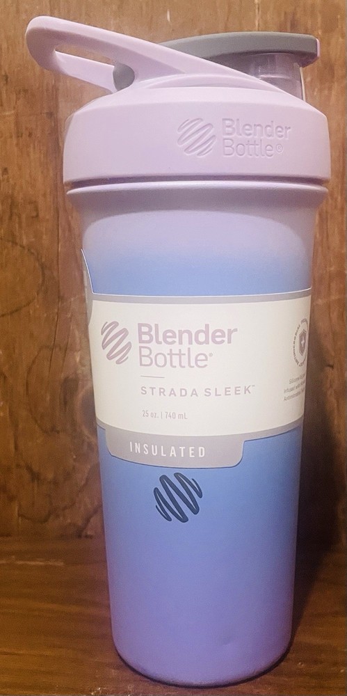 BLENDER BOTTLE Strada Sleek Shaker Cup Stainless Steel 25 oz – Lavender – NEW