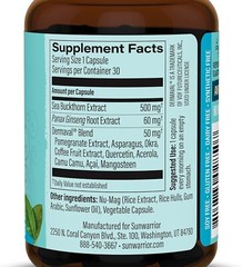 Sunwarrior Collagen Protector Sea Buckthorn Fruit Extract Asian Ginseng Root 30c