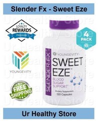 Slender FX Sweet Eze 120 capsules (4 PACK) Youngevity **LOYALTY REWARDS**