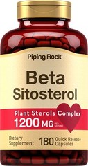 Beta Sitosterol Supplement | 1200 mg | 180 Capsules | Non-GMO | by Piping Rock