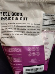 Live Conscious Collagen Peptides Unflavored 1lb Bag – 3 bags available
