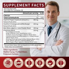 Cayenne Pepper Supplement Liquid Drops Metabolism & Support Weight Management