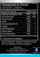 AlphaFX Men’s Testosterone Booster, Estrogen Blocker, Energy, Libido, 90 Capsule