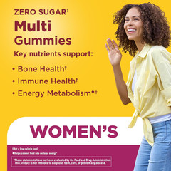 Nature Made Zero Sugar Multivitamin Womens Gummies Bone Immune 90 Sugar Free