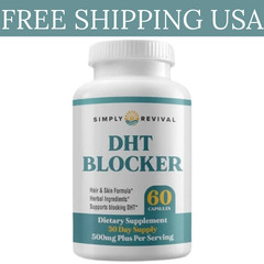 Simply Revival DHT Blocker – Promote Healthy Hair Growth – 60 Capsules