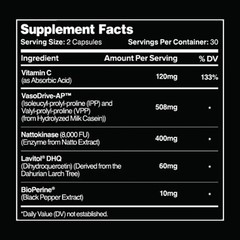 3pcs Leviathan Nutrition Hemo Flow Supplement with Nattokinase for Nitric Oxide