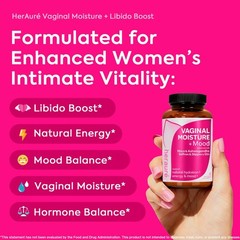 Vaginal Moisture & Libido Enhancer for Women – Hormone Balance, Mood Boost, 60CT