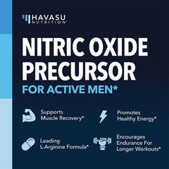 Extra Strength Nitric Oxide Booster Supplement L-Arginin 3000mg Endurance/Energy