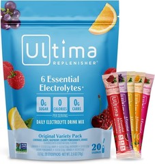 Ultima Variety Electrolyte Packets, 20 Count | Sugar-Free Hydration