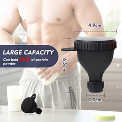 2 Pcs Protein Powder Container, Portable Protein Powder Container, Protein Powd
