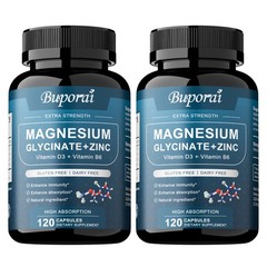 Magnesium Glycine +Zinc 240pcs-Brain and Joint Health,Enhance Cognitive Function