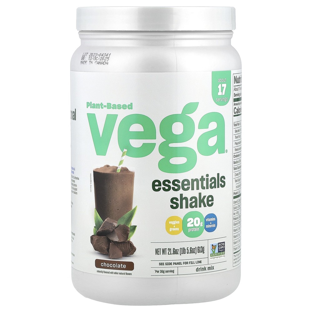 Plant-Based Essentials Shake, Chocolate, 1 lb 5.6 oz (613 g)
