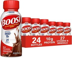 BOOST Original, Nutritional Drink, Rich Chocolate, 10g Protein, Pack24 – 8 fl oz