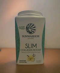 Sunwarrior Slim Collagen Boost Vanilla Plant-Based Protein Powder 1.65 lb
