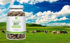 Nutrient-Dense Grass-Fed Beef Organs – 180 Capsules, Cold-Processed for Wellness