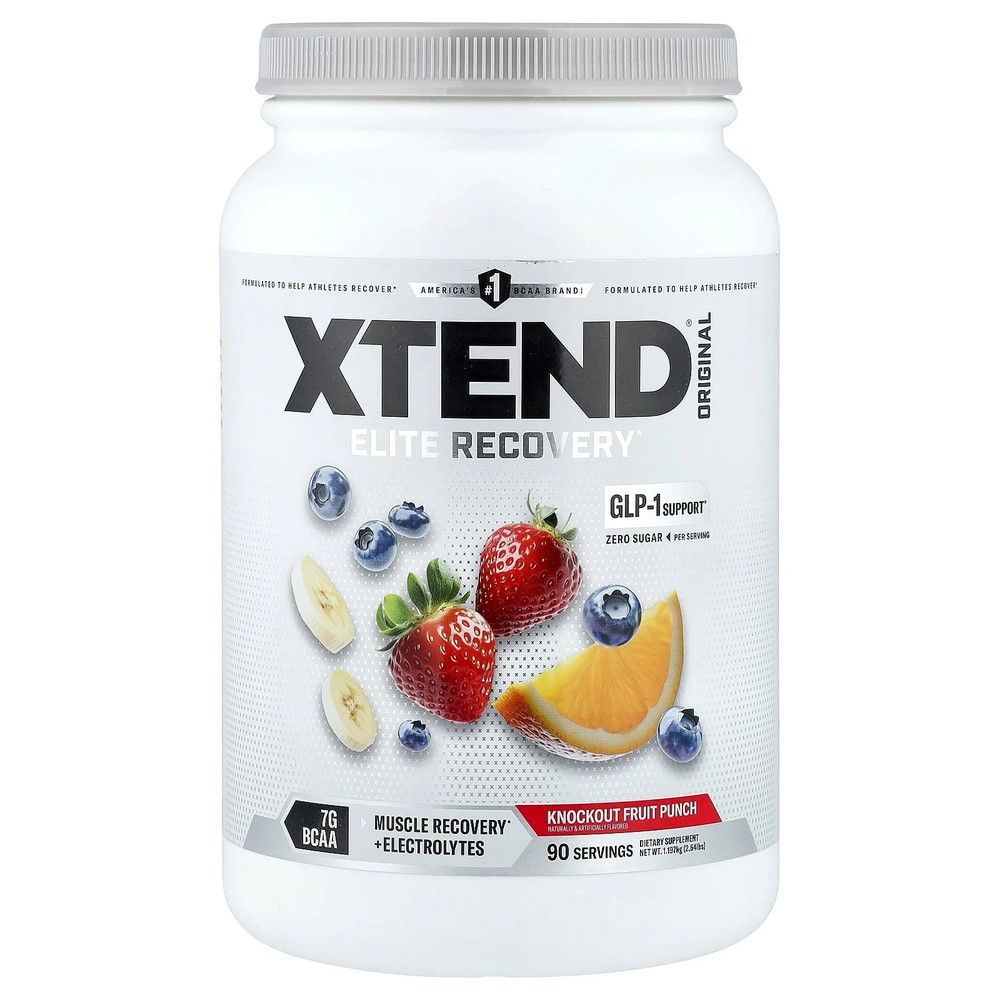 2 X XTEND, Elite Recovery, Knockout Fruit Punch, 2.64 lb (1.197 kg)