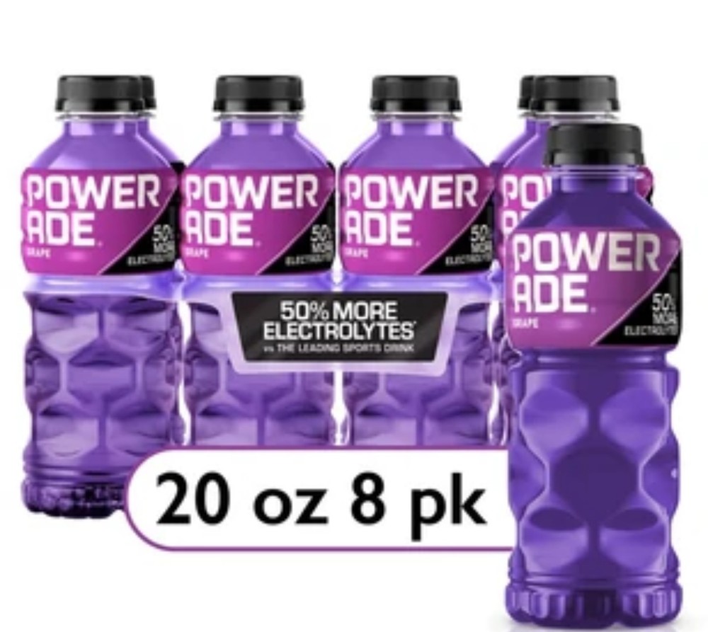 Powerade Grape 20 Oz 8 Pack