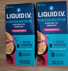 2 BOXES Liquid I.V.® Hydration Multiplier. 9/2026 Passion Fruit FAST SHIPPING