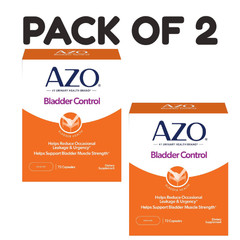 AZO Bladder Control with Go-Less® Daily Supplement – 72 Capsules – Pack of 2
