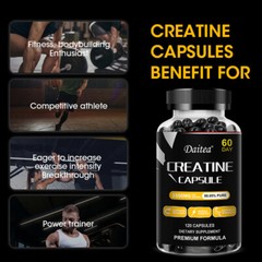 Creatine Monohydrate 3500mg 120 Capsules Creatine Endurance Muscle Boost Energy