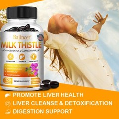 Milk Thistle 3500mg Maximum Strength, 30/60/120 Vegetarian Capsules