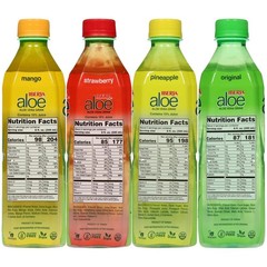 Quench Your Thirst: 8-Pack Aloe Vera Drink with Mango, Pineapple & Strawberry