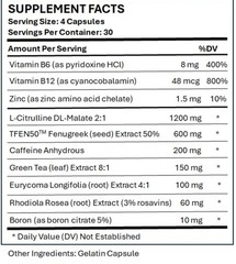 High T Black Testosterone Booster – Strength, Stamina & Sex Drive | 120 Caps